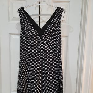 Donna Karan black and white polkadot dress Size 8
